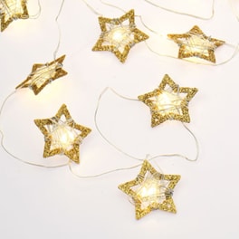 Χριστουγεννιάτικη Γιρλάντα 20 LED Aca Decor Glitter Star