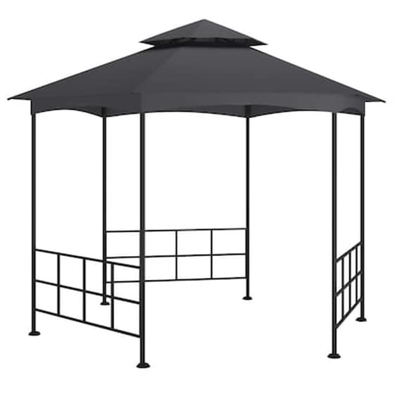 Κιόσκι Vidaxl Ατσάλινο με Καλλύματα 3.1x2.7cm - Ανθρακί image 1