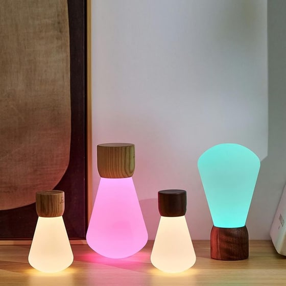 Φωτιστικό Γραφείου Gingko Mini Natural Walnut Wood image 4
