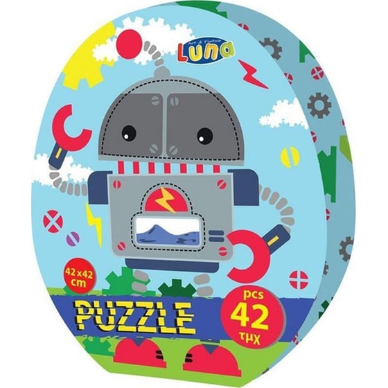 Παζλ Luna Toys Ρομποτάκι - 42 Τμχ image 1