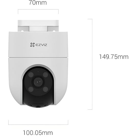 Ασύρματη IP Camera Ezviz H8C 2K Dome με Λειτουργία Pan/Tilt & Ανίχνευση κίνησης image 2
