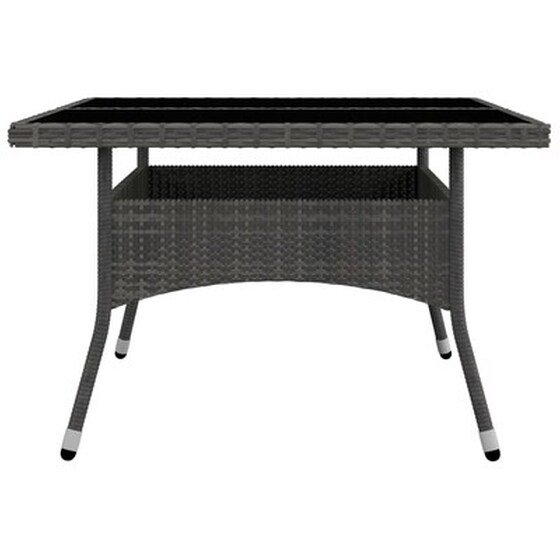 Vidaxl Σετ Τραπεζαρίας Κήπου 9 Τεμαχίων Γκρι Συνθετικό Ρατάν / Γυαλί image 5