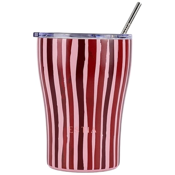 Ποτήρι Θερμός Estia Save The Aegean Viva Stripe με Καλαμάκι 350 ml image 0