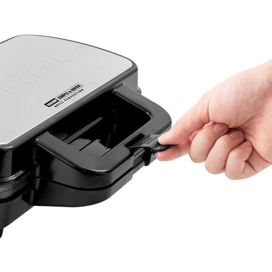 LEXICAL LSM-2520 1000 W Ασημί/Μαύρη Τοστιέρα - Γκριλιέρα image 4