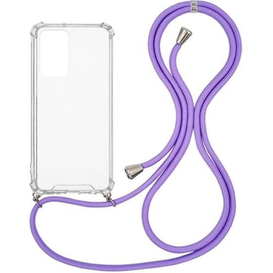 Θήκη Xiaomi Redmi Note 11S - Sonique Armor Clear Με Κορδόνι  - Λιλά image 0