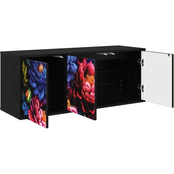 Έπιπλο Τηλεόρασης VidaXL KIEL Επιτοίχιο 102 x 33 x 40 cm - Μαύρη Δρυς image 1