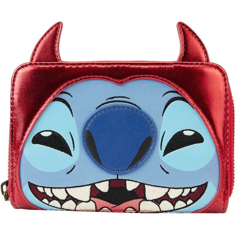 Πορτοφόλι Loungefly - Disney - Stitch - Devil Cosplay Zip Around Wallet (WDWA2627)