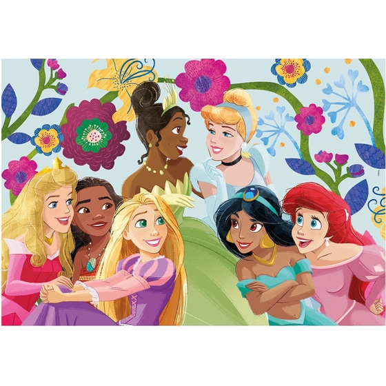 Παιδικό Παζλ Clementoni Super Color Disney Princess (2x60 Κομμάτια) image 2