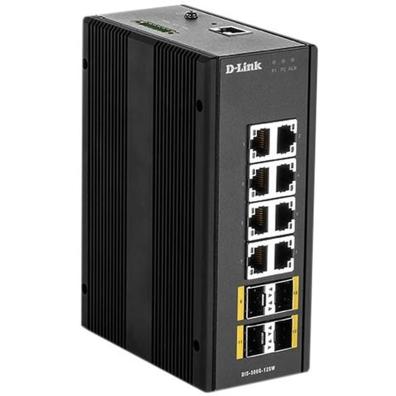 DLINK D-Link DIS-300G-12SW Network Switch Managed L2 Industrial Gigabit Ethernet (1000 Mbps) 12-Port