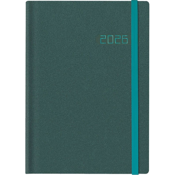 Ημερολόγιο Ημερήσιο 2026 Θεοφύλακτος 12M Winner Metal Πετρόλ image 0