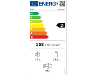 SMEG FAB30LSV5 294 Lt Ασημί Δίπορτο Ψυγείο image 6