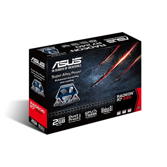 Asus Radeon R7 240 2GB - R7240-2GD3-L - Κάρτα γραφικών image 0