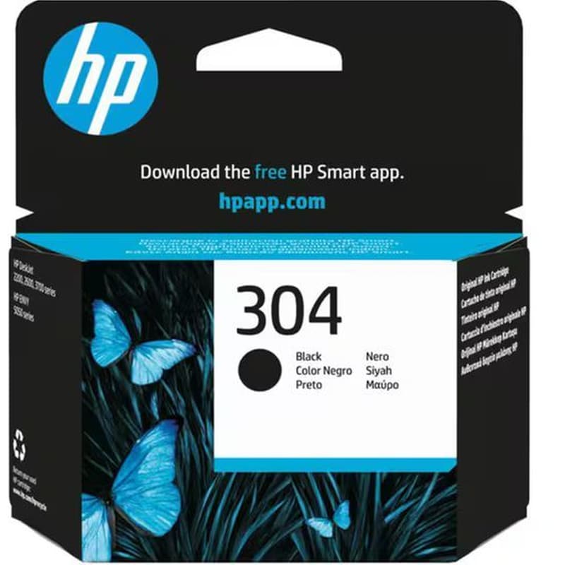 HP 304 Μαύρο Μελάνι Εκτυπωτή N9K06AE