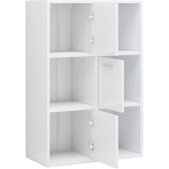 Βιβλιοθήκη VidaXL από Μοριοσανίδα 60x29.5x90 cm - Λευκό image 6