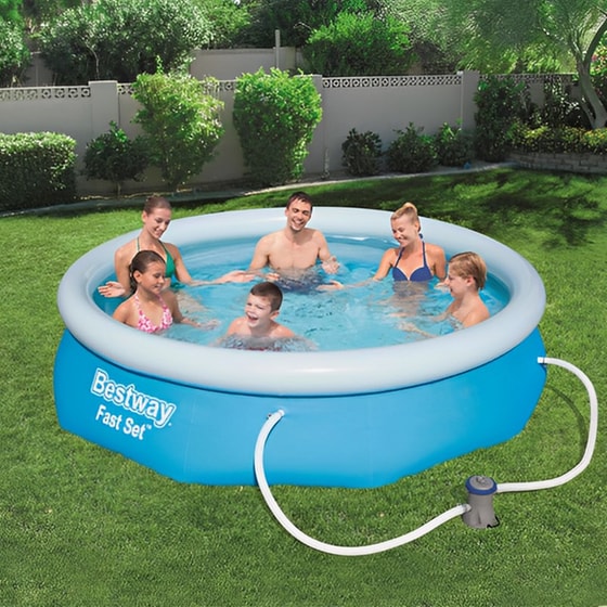 Οικογενειακή Πισίνα Εδάφους Bestway 3638Lt 220/240V 16W - Μπλε image 1
