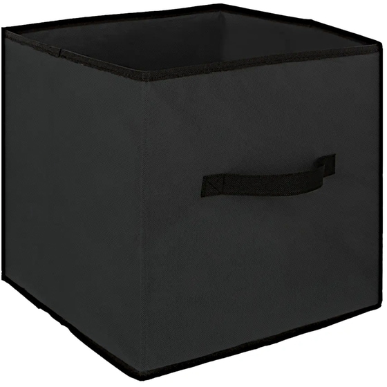 Κουτί Αποθήκευσης Five Non Woven 130060 Υφασμάτινο 31x31x30 cm - Μαύρο image 0