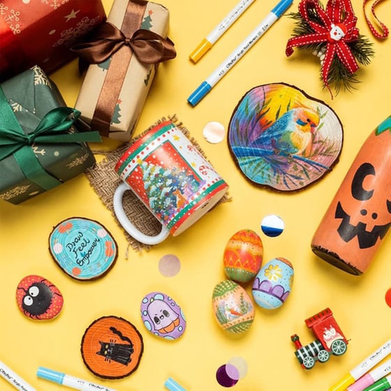 Μαρκαδόροι Σχεδίου Ohuhu&nbsp;Brush & Fine&nbsp;Acrylic&nbsp;(36 Τεμάχια) image 3