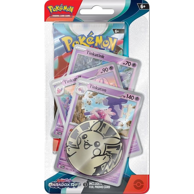 Pokémon TCG: Scarlet Violet – Paradox Rift Premium Checklane Blister Tinkaton (Pokemon USA)