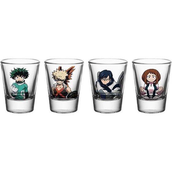 Σφηνοπότηρα Abystyle My Hero Academia 4Τμχ - Πολύχρωμα image 0