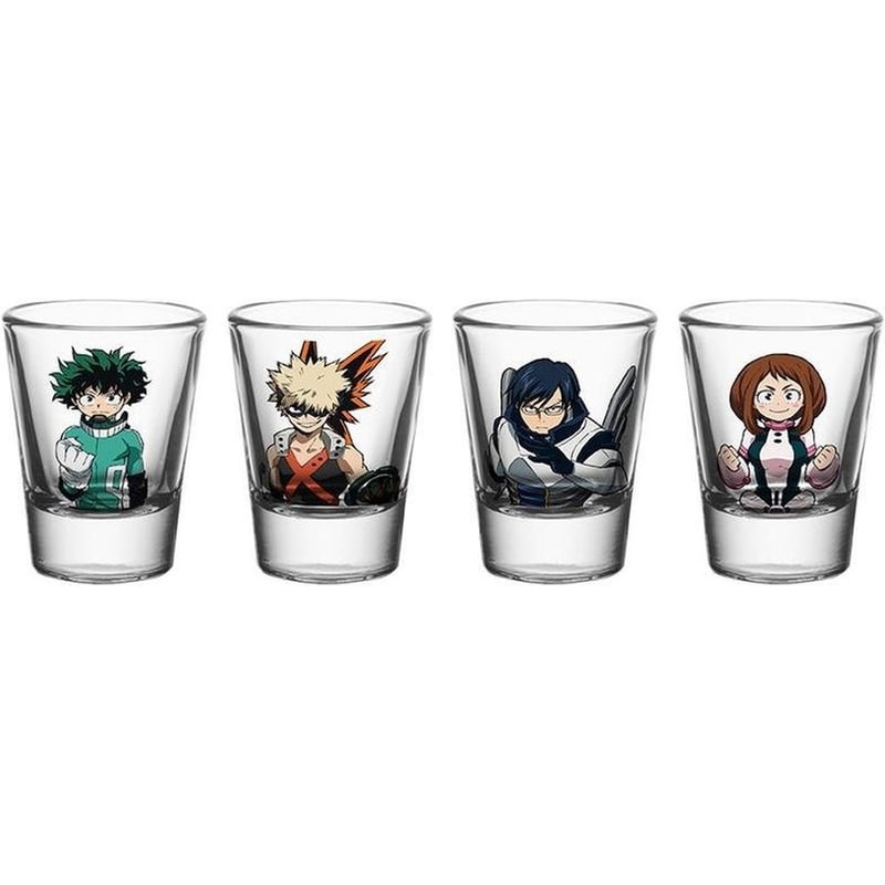 ABYSTYLE Σφηνοπότηρα Abystyle My Hero Academia 4Τμχ - Πολύχρωμα