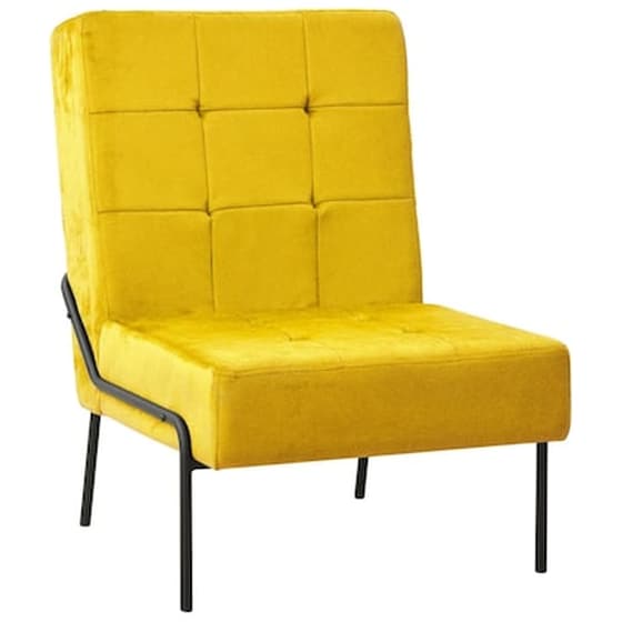 Vidaxl Καρέκλα Χαλάρωσης 65 X 79 X 87 Μουσταρδί Βελούδινη image 0