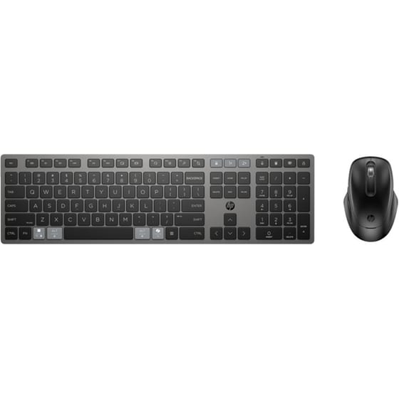 HP 720 9T5A9AA Ασύρματο Bluetooth Μηχανικό Σετ Πληκτρολόγιο & Ποντίκι Μαύρο (US) image 0