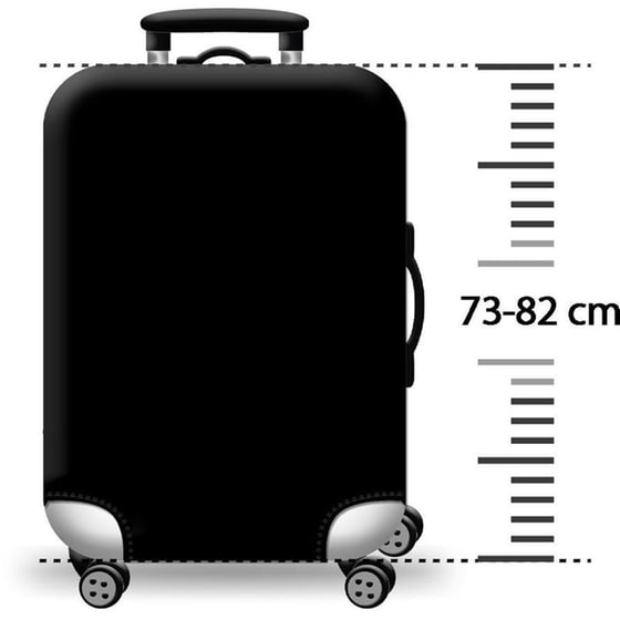 Κάλυμμα Βαλίτσας Amber XLarge Black image 5