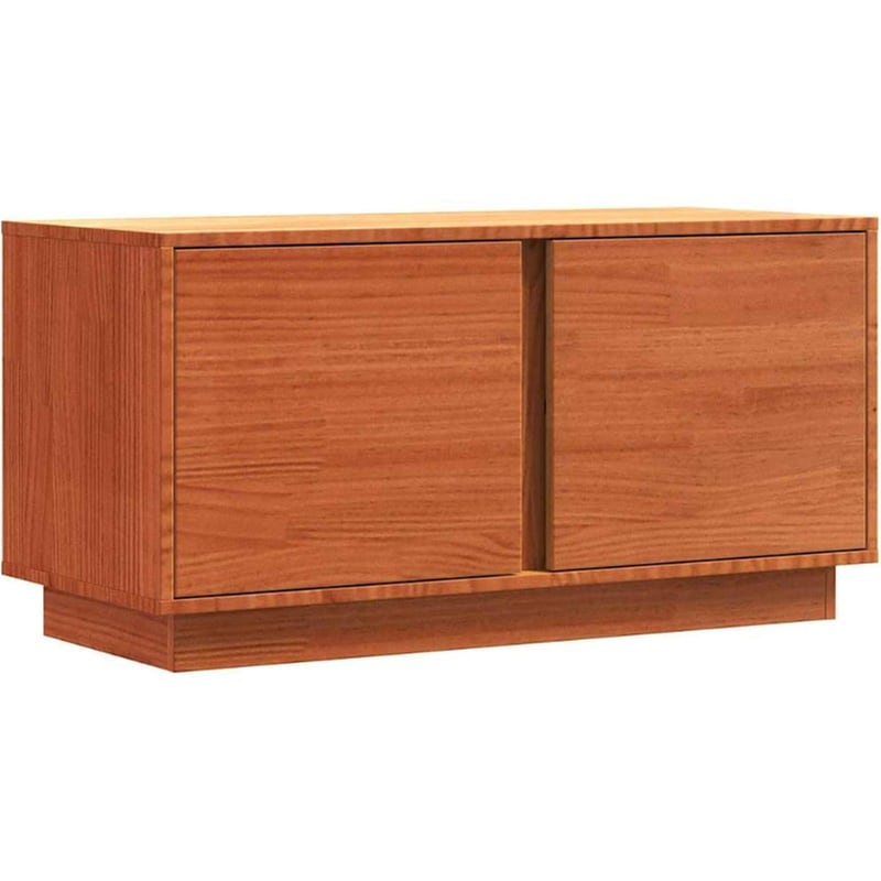 Έπιπλο Τηλεόρασης VidaXL 80 x 35 x 40,5 cm - Κερωμένο Καφέ Μασίφ Ξύλο Πεύκου