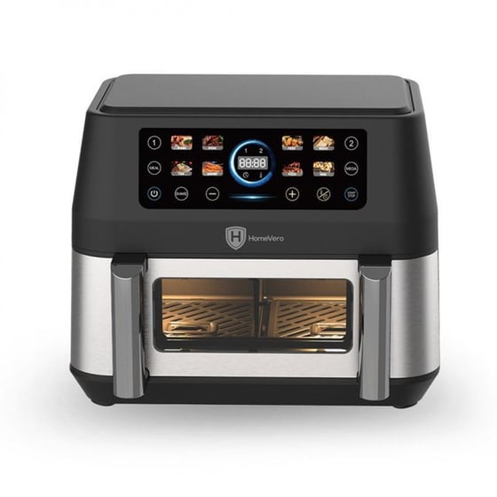 HOMEVERO HV-AF9CD με Αποσπώμενο Κάδο 2460 W 9 L Μαύρο/Ασημί Φριτέζα Αέρος image 1