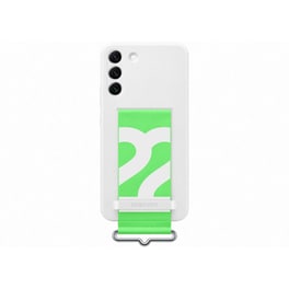 Θήκη Samsung Galaxy S22+ - Samsung Silicone Cover with Strap - White