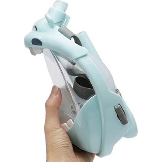 Παιδική Μάσκα Θαλάσσης Thenice Kf-4 Ιπποποταμάκι Full Face Snorkel Mask XS/S - Γαλάζιο image 2