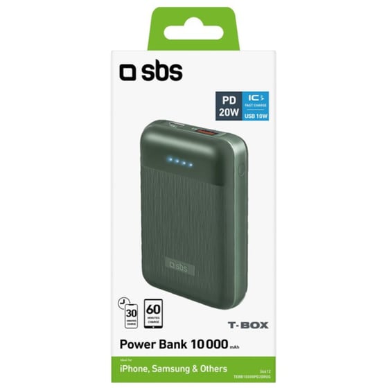 Powerbank SBS 20W 10.000mAh - Πράσινο image 1