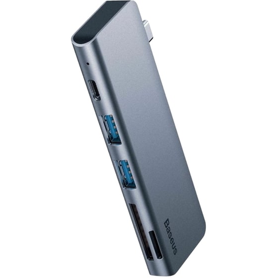 Baseus Harmonica Hub 3 Θυρών USB 3.0 με σύνδεση USB-C ΓκριΚωδικός: CAHUB-K0G image 1