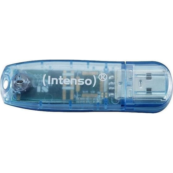 Intenso 4GB Rainbow Line USB 2.0 Stick - Μπλε image 0