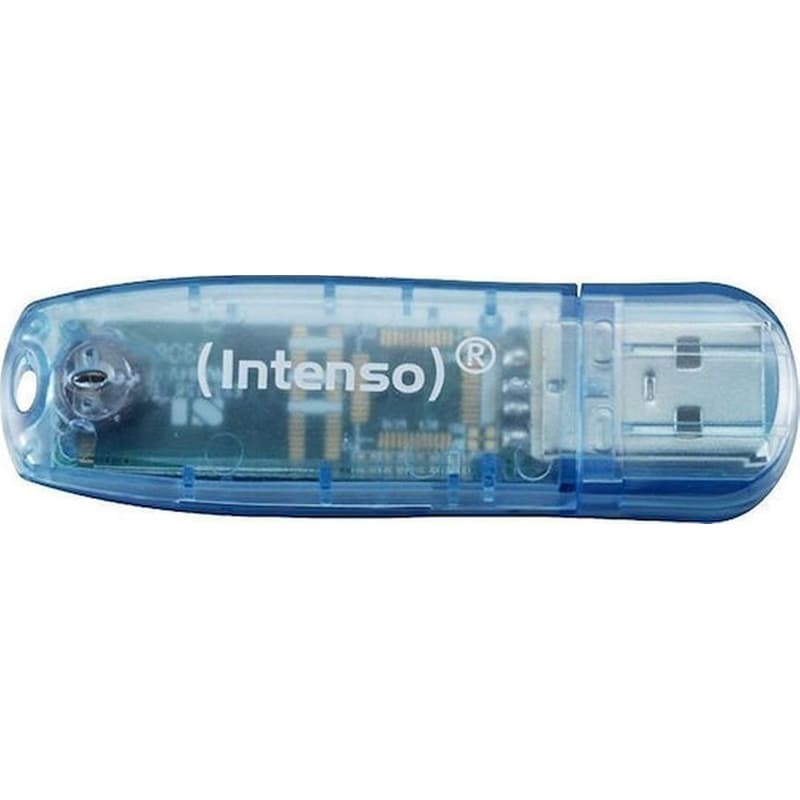 Intenso 4GB Rainbow Line USB 2.0 Stick - Μπλε