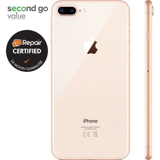 Μεταχειρισμένο Apple iPhone 8 Plus 64GB Gold second go value Certified by iRepair image 3