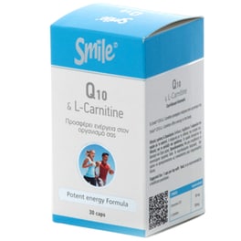 Ένζυμο Smile Q10 και L-carnitine - 30 κάψουλες