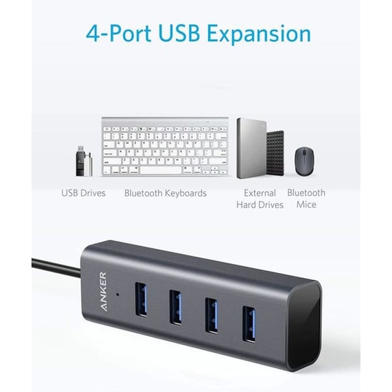 Anker USB Hub 4 σε 1 USB-C - Ανθρακί image 6