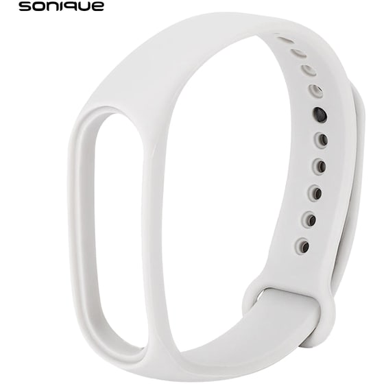 Λουράκι Sonique Color για Xiaomi Mi Band 3/Mi Smart Band 4 - Λευκό image 0