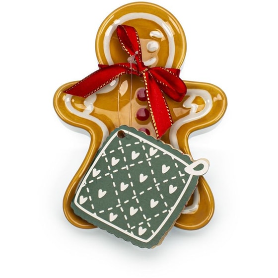 Δίσκος Κεραμικός Tri-Coastal Gingerbread Man image 0