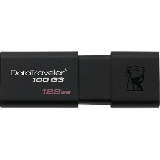 Kingston DataTraveler 100 G3 128GB USB 3.0 Stick Μαύρο image 2
