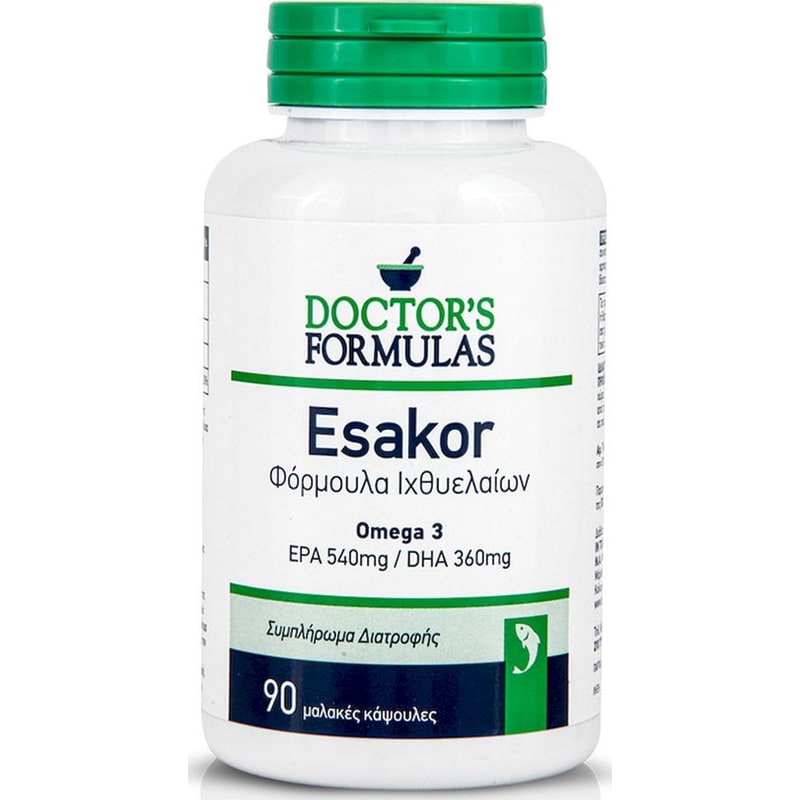 DOCTOR'S FORMULAS Λιπαρά Οξέα Doctors Formulas Esakor - 90 μαλακές κάψουλες