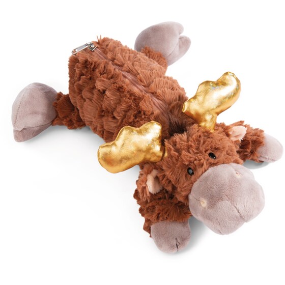 Λούτρινη NICI Κασετίνα Βαρελάκι Pouch Moose Thure (9cm) image 0