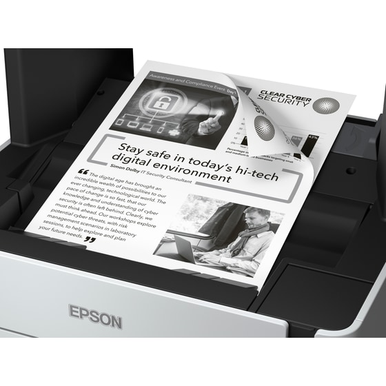 Epson EcoTank M2170 Ασπρόμαυρο Πολυμηχάνημα Inkjet A4 με WiFI, Ethernet, Duplex Print (C11CH43402) image 4