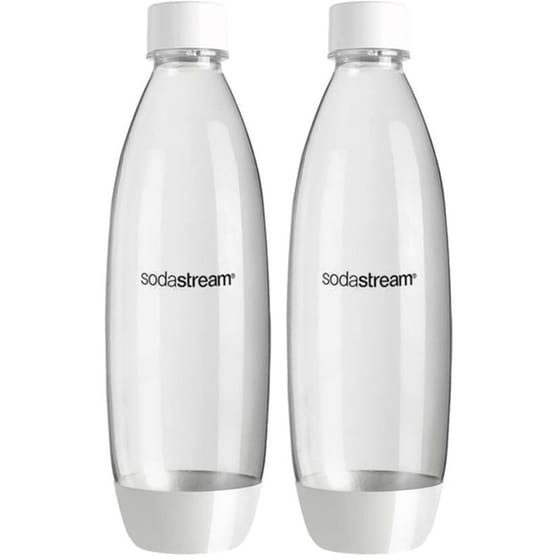 Σετ Μπουκάλια Slim Πλαστικά SODASTREAM SS-BSL-2W 2τμχ 1 L Λευκό/Διάφανο image 0