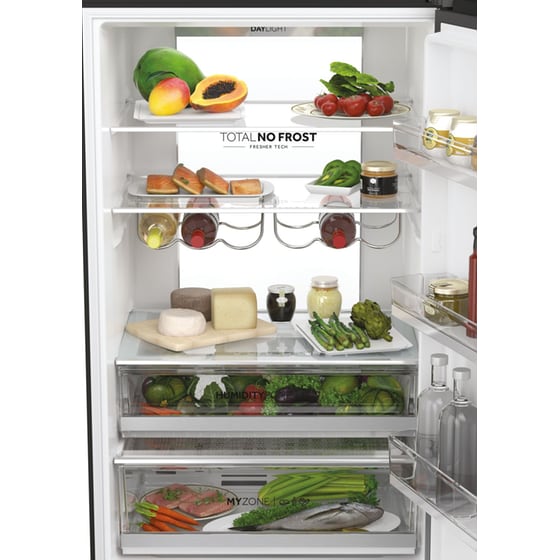 HAIER HTW7720DNGB Total No Frost 483 Lt Μαύρο Ψυγειοκαταψύκτης image 8