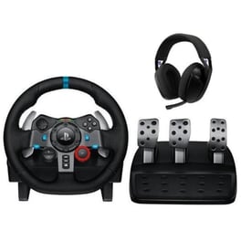 Logitech G G29 Driving Force Τιμονιέρα με Πετάλια & Ασύρματα Ακουστικά Κεφαλής Logitech G321 Bundle
