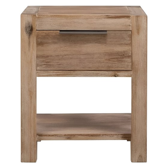 Κομοδίνο Vidaxl Από Μασίφ Ξύλο Ακακίας 2τμχ 40x30x48 cm - Φυσικό image 1