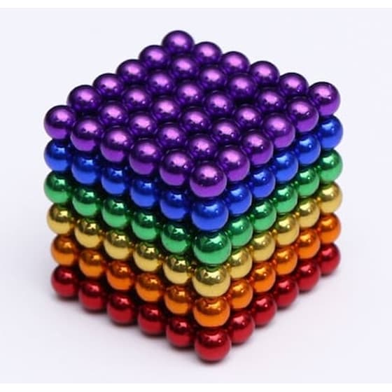 3D Πολύχρωμος Μαγνητικός Κύβος Παζλ Cyber Cube image 0