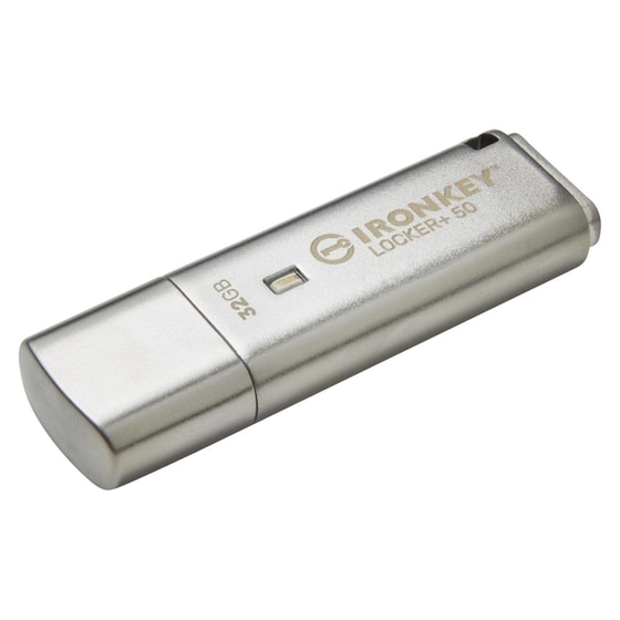 Kingston IronKey Locker+ 50 32GB USB 3.2 Stick - Ασημί image 0